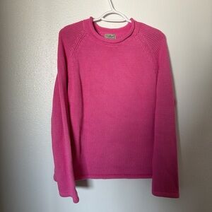 L.L. Bean Vibrant Pink Women's Sweater